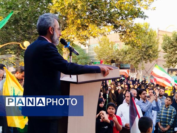 تجمع مردم شهرستان کاشمر علیه رژیم صهیونی 