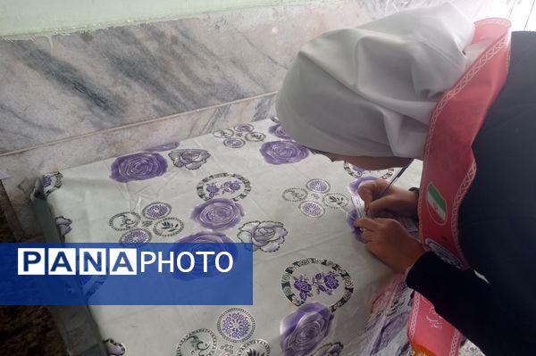 انتخابات شورای دانش‌آموزی در مدرسه شهید خاقانی شهرستان شیروان