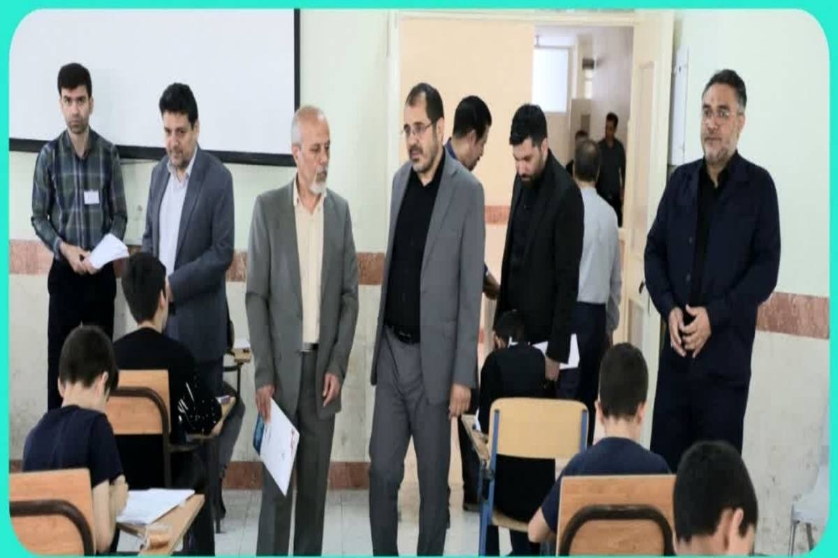 بازدید مشاور وزیر از روند برگزاری آزمونهای سمپاد و نمونه دولتی در همدان