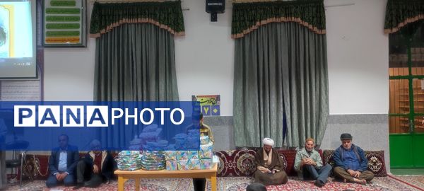 حضور ۷٠ دانش‌آموز  معتکف در مسجد امام رضا(ع)، رضا آباد شرقی شیروان