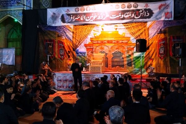 مراسم شب سوم از  عزاداری های اباعبدالله الحسین(ع) در مسجد شهدای گمنام 