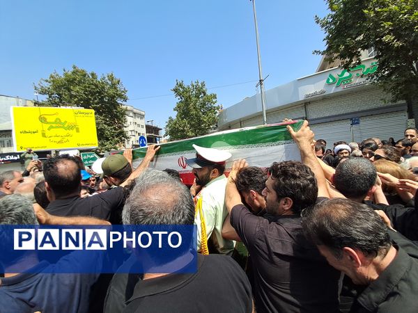تشییع پیکر شهید پارسا شکوهی در قائمشهر