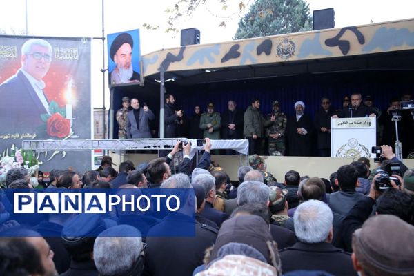 مراسم وداع با فرماندار فقید مراغه