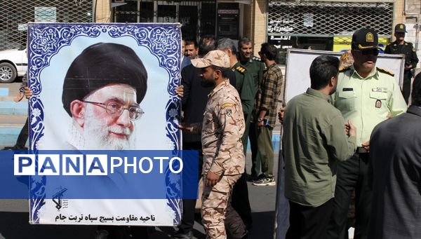راهپیمایی بشارت نصر؛ نمایش وحدت، اقتدار و وفاداری ملت به آرمان‌های انقلاب در شهرستان تربت جام