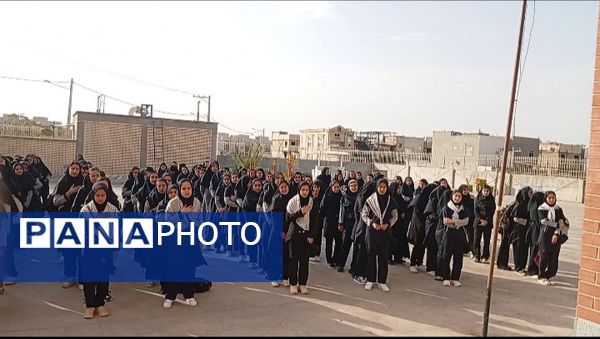 مراسم زنگ مهر در دبیرستان مشکات