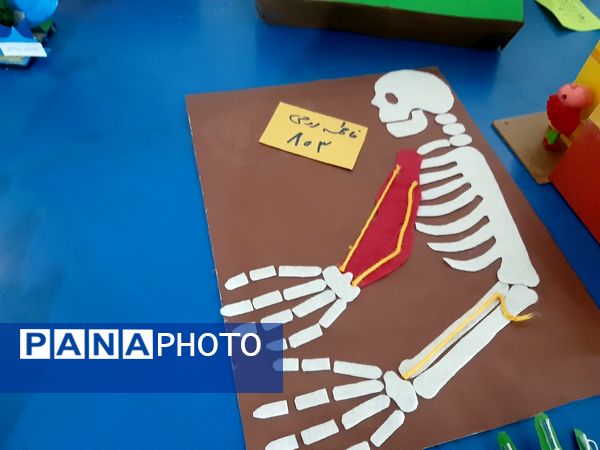 نمایشگاه دست سازه های دانش آموزان دبیرستان بهار آزادی