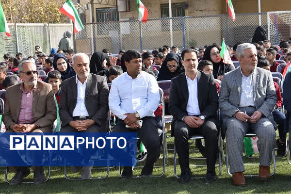 آیین زنگ «مهر و مقاومت» در مدارس شهرستان بهاباد