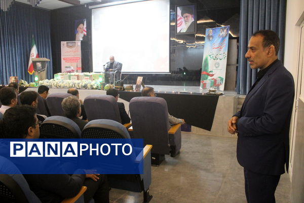 مراسم استقبال از شهید گمنام در اداره‌کل آموزش و پرورش استان بوشهر