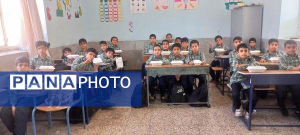 دانش‌آموزان دبستان شهید نعمت‌اللهی مهمان سفره رضوی شدند