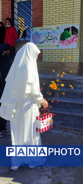 بازگشت معنوی دانش‌آموز حاجی‌آبادی از سفر پرفیض حج