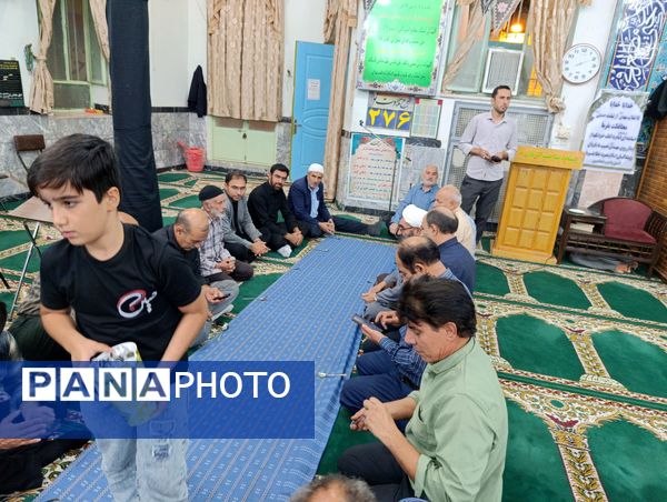 عزاداری سالروز شهادت امام حسن عسکری (ع) در مسجد صاحب‌الزمان آشخانه