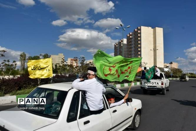 جشن خیابانی حوزه ۴ بسیج امام سجاد(ع) به مناسبت میلاد امام حسن مجتبی(ع) در تبریز