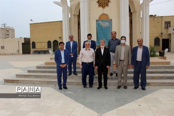 تجدید پیمان معاون جدید پرورشی و فرهنگی آموزش و پرورش استان بوشهر با آرمان های شهدا