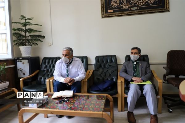 دیدار مدیر، کارکنان و دانش آموزان سازمان دانش آموزی خراسان رضوی با معاون پرورشی و فرهنگی استان