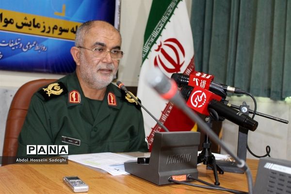 نشست خبری فرمانده سپاه امام صادق (ع) استان بوشهر