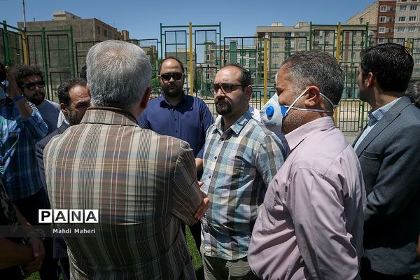 آیین افتتاح و بهره برداری زمین ورزشی روباز منطقه ۱۶