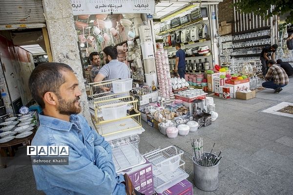 کسادی بازار بلورفروشان شوش و لوازم خانگی پس از شیوع کرونا