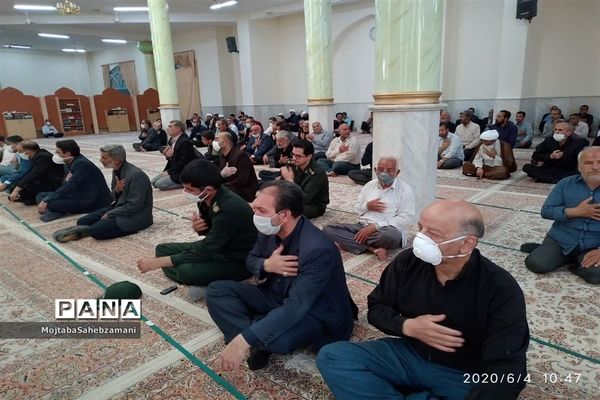 مراسم یادبود ارتحال امام خمینی ( ره ) و 15 خرداددر مسجد جامع شهرستان کاشمر