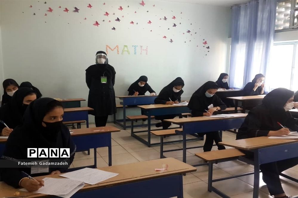 برگزاری امتحانات پایه دوازدهم با رعایت پروتکل‌های بهداشتی در اسلامشهر