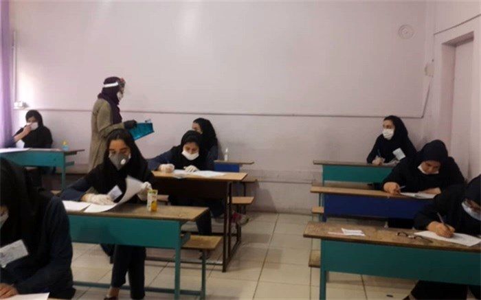 برگزاری امتحانات پایه دوازدهم در اسلامشهر با رعایت پروتکل های بهداشتی