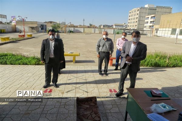 بازدید از حوزه‌های امتحانات نهایی پایه دوازدهم در شهرستان امیدیه