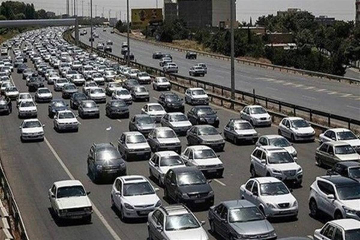 ترافیک سنگین آزادراه کرج-تهران