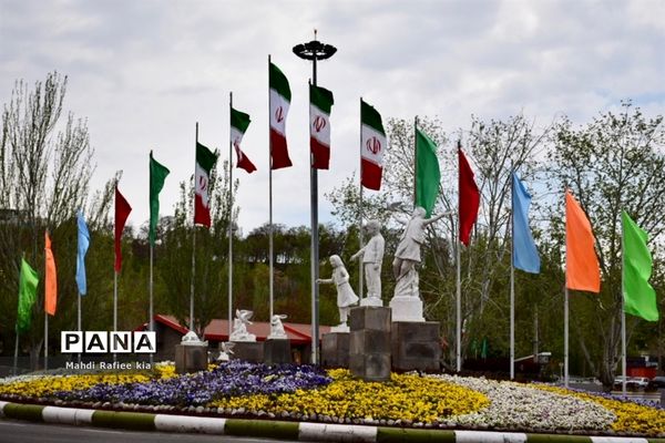جلوه زیباى بهار در تبریز