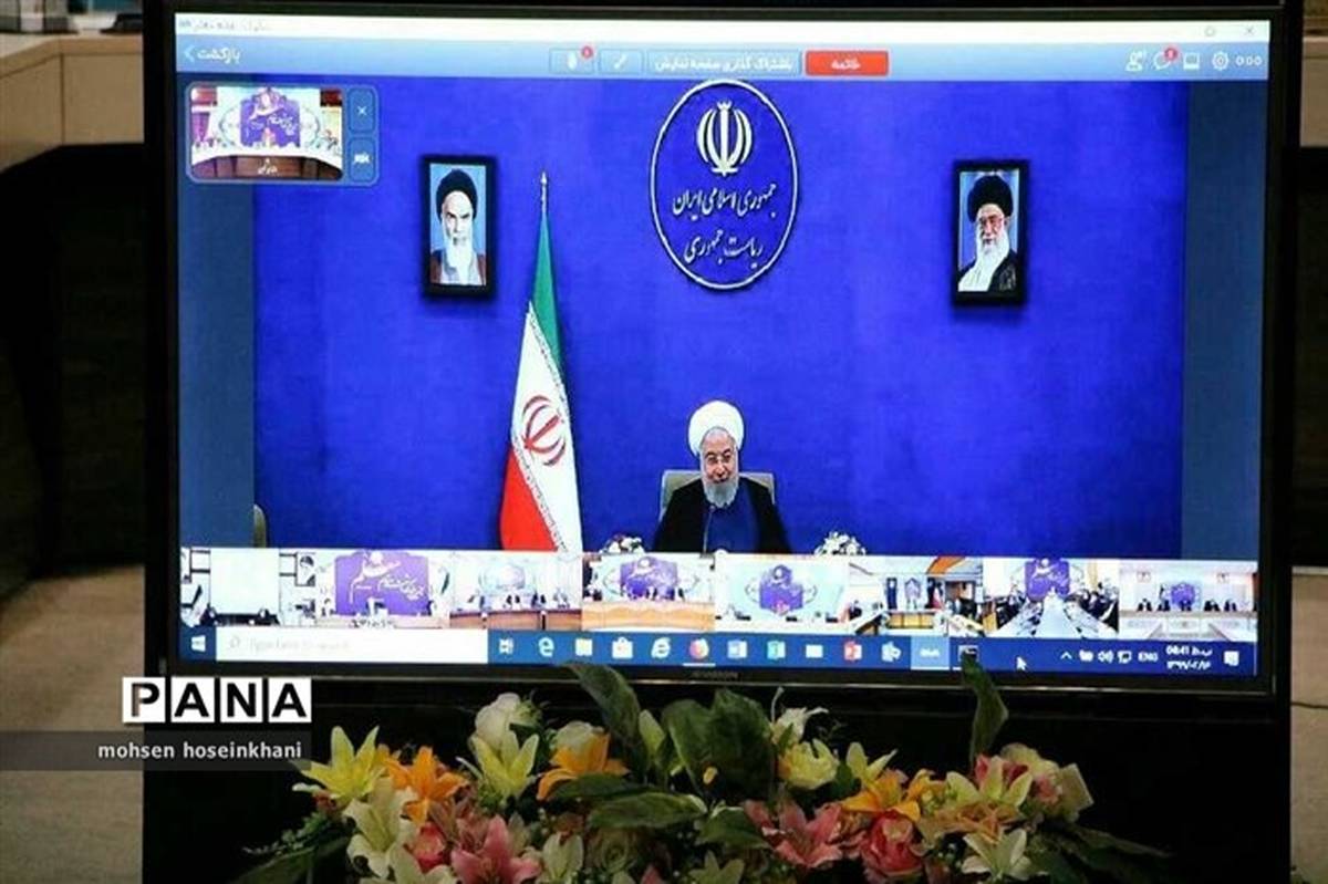 دیدار ویدئوکنفرانسی یک معلم منتخب شهرستان‌های استان تهران با رئیس جمهور