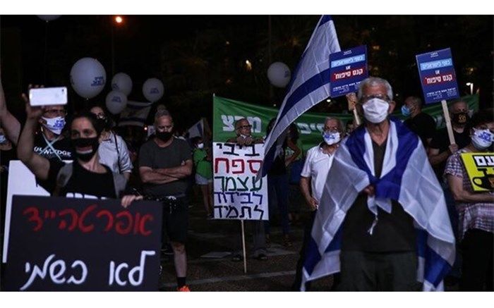 تظاهرات در تل‌آویو علیه طرح الحاق کرانه باختری به اسرائیل