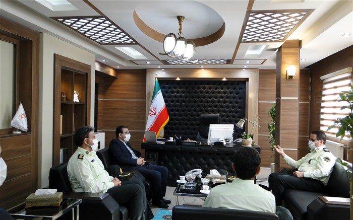 دیدار فرمانده نیروی انتظامی استان با مدیرکل بنیاد مسکن در راستای گسترش تعاملات