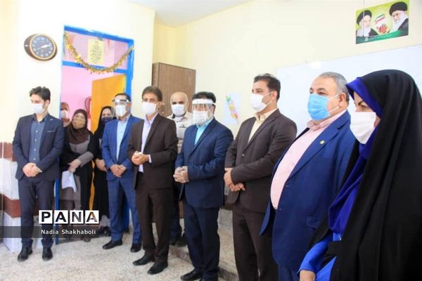 افتتاح پایگاه سنجش سلامت جسمانی و آمادگی تحصیلی نو آموزان بدو ورود به دبستان و پیش دبستان شهرستان بوشهر