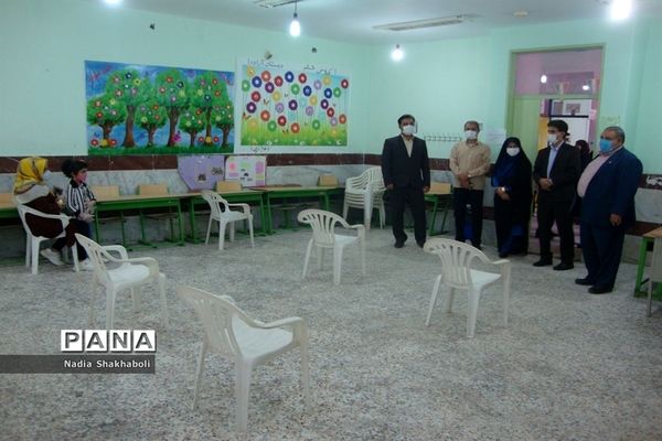 افتتاح پایگاه سنجش سلامت جسمانی و آمادگی تحصیلی نو آموزان بدو ورود به دبستان و پیش دبستان شهرستان بوشهر