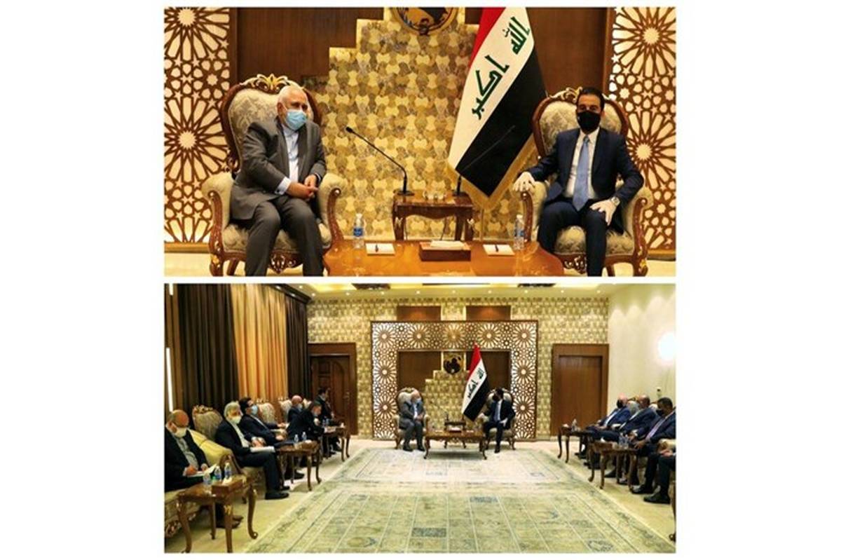 دیدار ظریف با رئیس پارلمان عراق