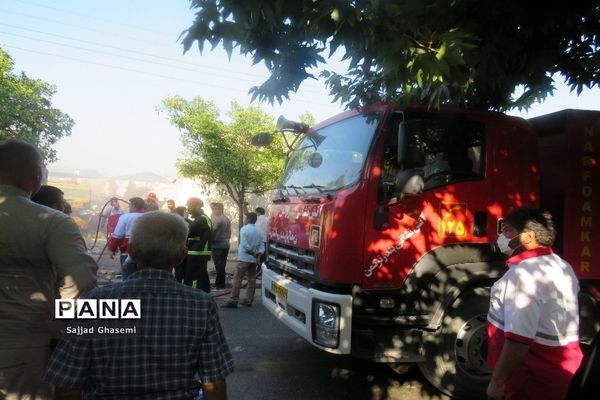 آتش سوزی ۴ خانه در شهرستان بندرگز