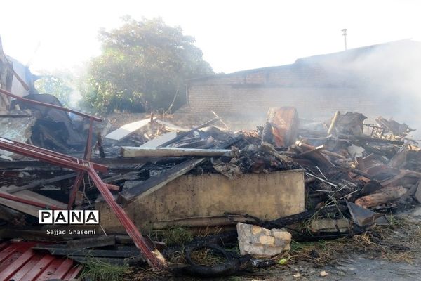 آتش سوزی ۴ خانه در شهرستان بندرگز