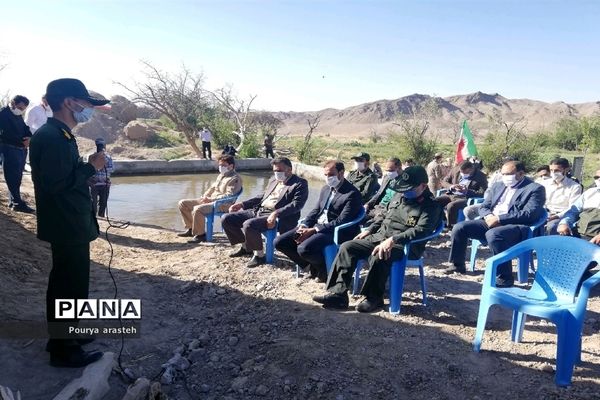 افتتاح قنات سیدان بخش ماژان شهرستان  خوسف