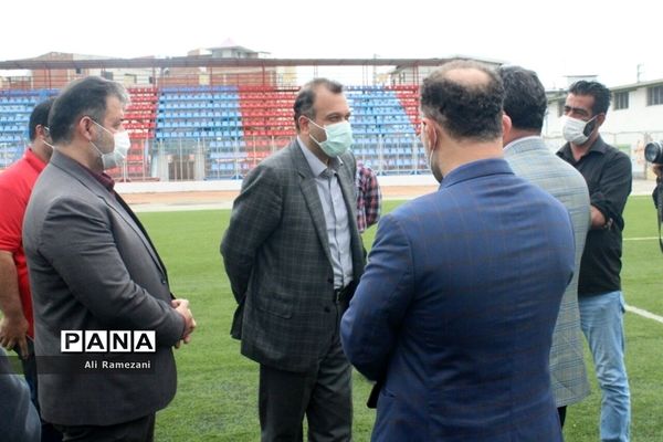 بازدید مدیرکل ورزش و جوانان مازندران از ورزشگاه شهید وطنی قائم‌شهر