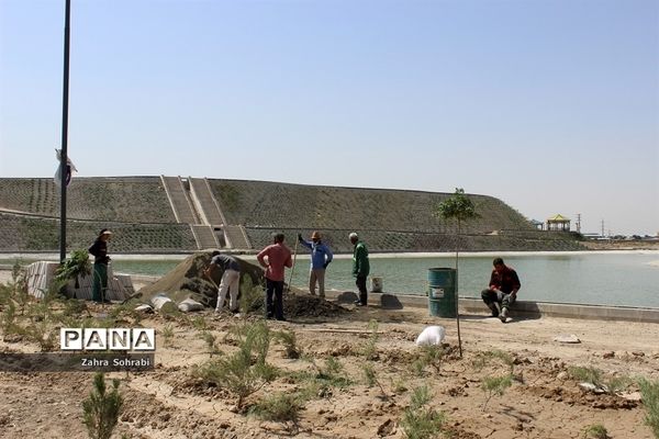 اجرای پروژه پارک شش و نیم هکتاری شهرستان اسلامشهر
