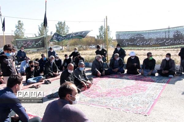 مراسم عزاداری شهادت امام هشتم  مسلمانان در محله جومیان استان خراسان جنوبی