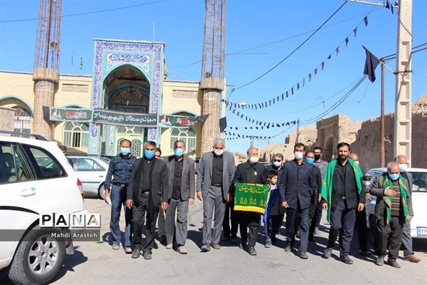 مراسم عزاداری شهادت امام هشتم  مسلمانان در محله جومیان استان خراسان جنوبی