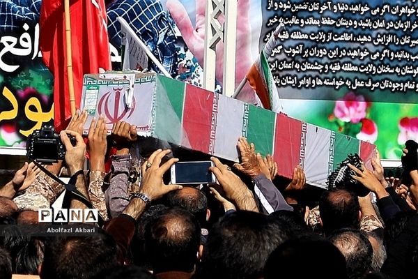 آیین تشییع شهید مدافع حرم محمود رادمهر در ساری