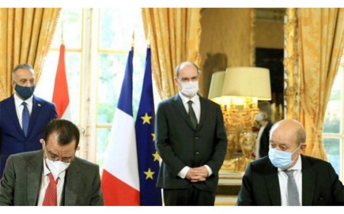 عراق و فرانسه سه یادداشت «اعلام حسن نیت» امضا کردند