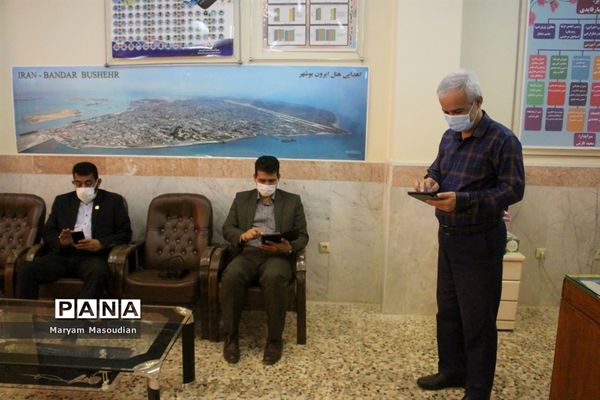 انتخابات شورای دانش آموزی دبیرستان شهید مطهری شاهد پسران بوشهر