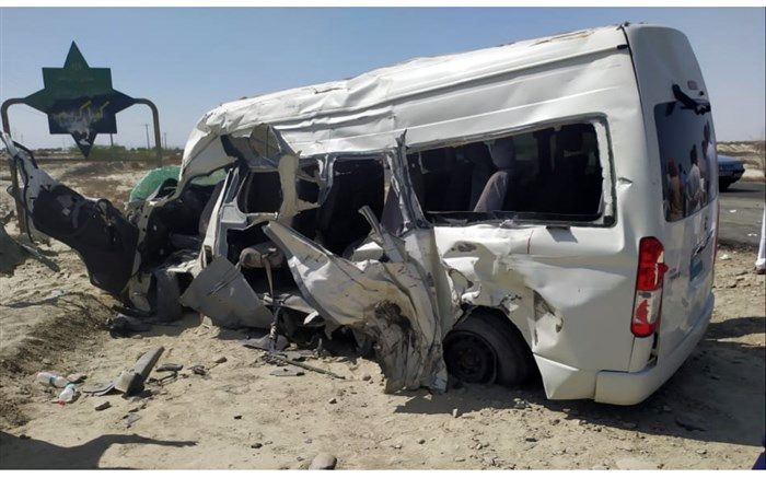 یک کشته و ۸ زخمی ؛ نتیجه تصادف زنجیره ای در جنوب سیستان و بلوچستان