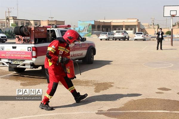 برگزاری مانور زلزله در ناحیه 3 اهواز