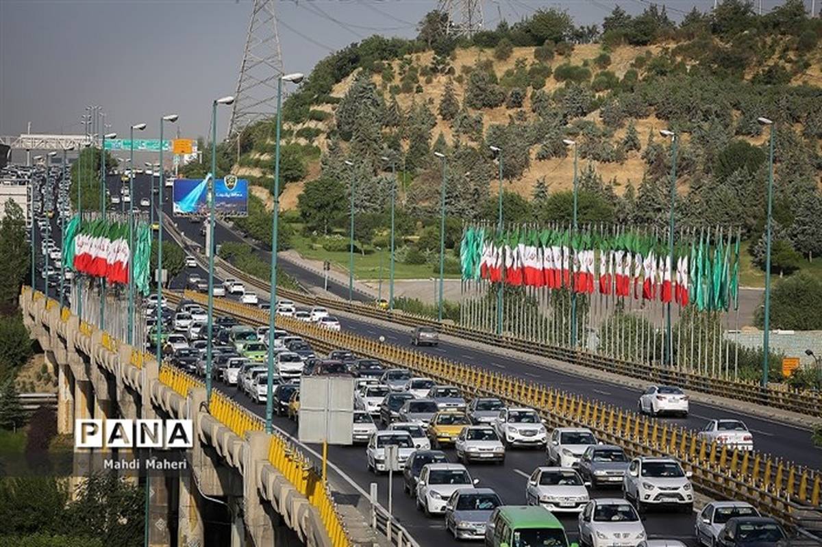 اعلام وضعیت ترافیک صبحگاهی معابر بزرگراهی تهران
