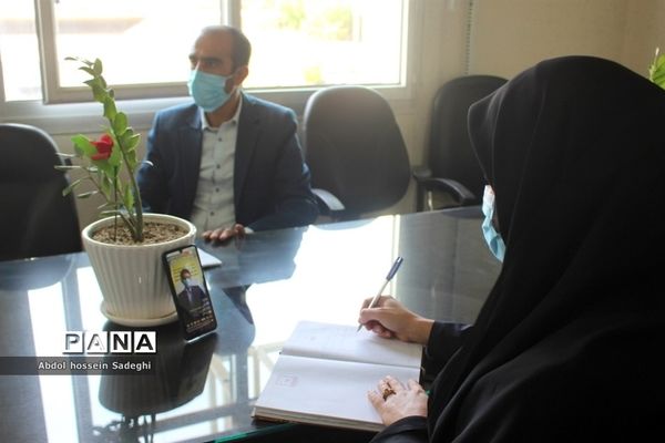 جلسه ویدئوکنفرانس معاونت تربیت بدنی و سلامت اداره‌کل آموزش و پرورش استان بوشهر