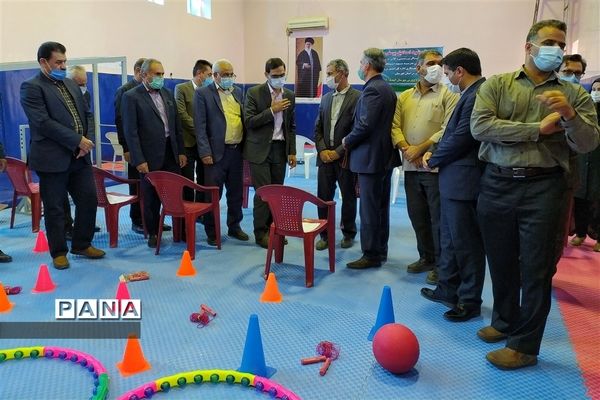 افتتاح سالن ورزشی دبستان شهید اسماعیل یوسفی شهرستان امیدیه