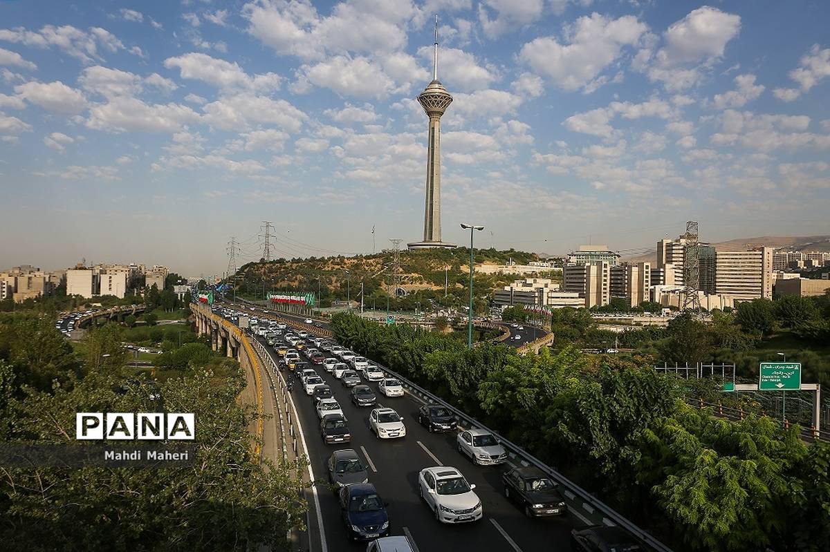 ترافیک صبحگاهی در ۱۰ بزرگراه تهران