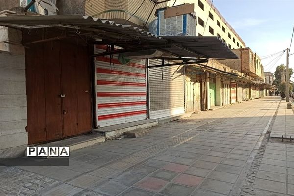 سیطره سکوت کرونایی بر شلوغ‌ترین خیابان های زاهدان